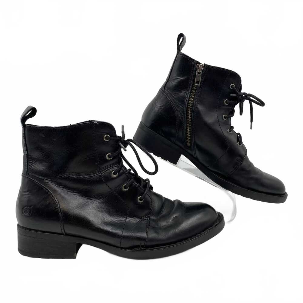 Born Black Leather Lace-Up Boots | Women’s US 7.5 (Regular)